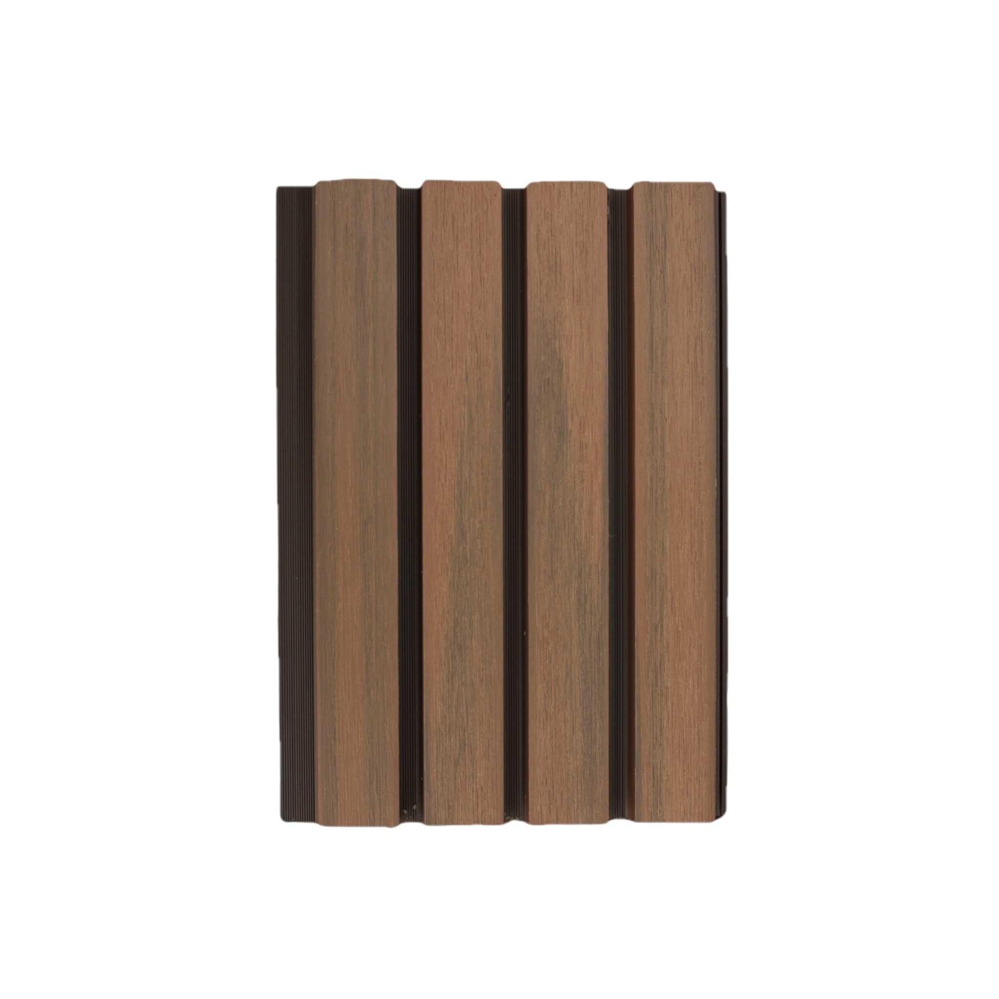 Composiet gevelbekleding Teak met zwart sample