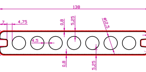 Technische tekening vlonderplank