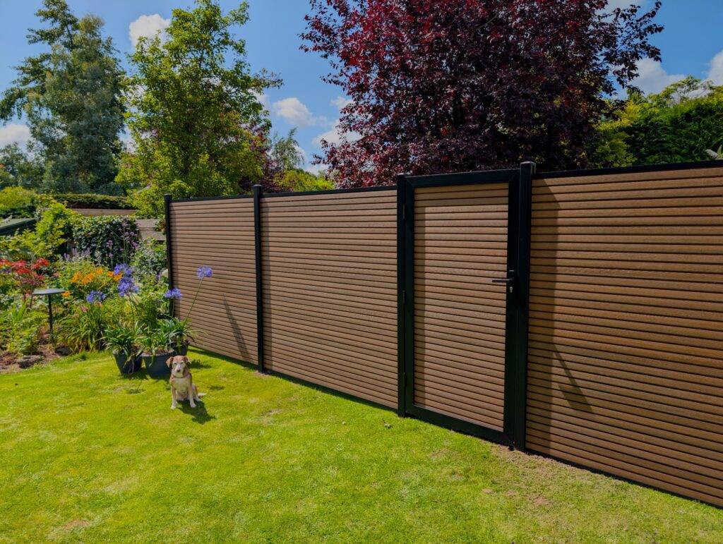 Composiet schutting Teak - Tuin