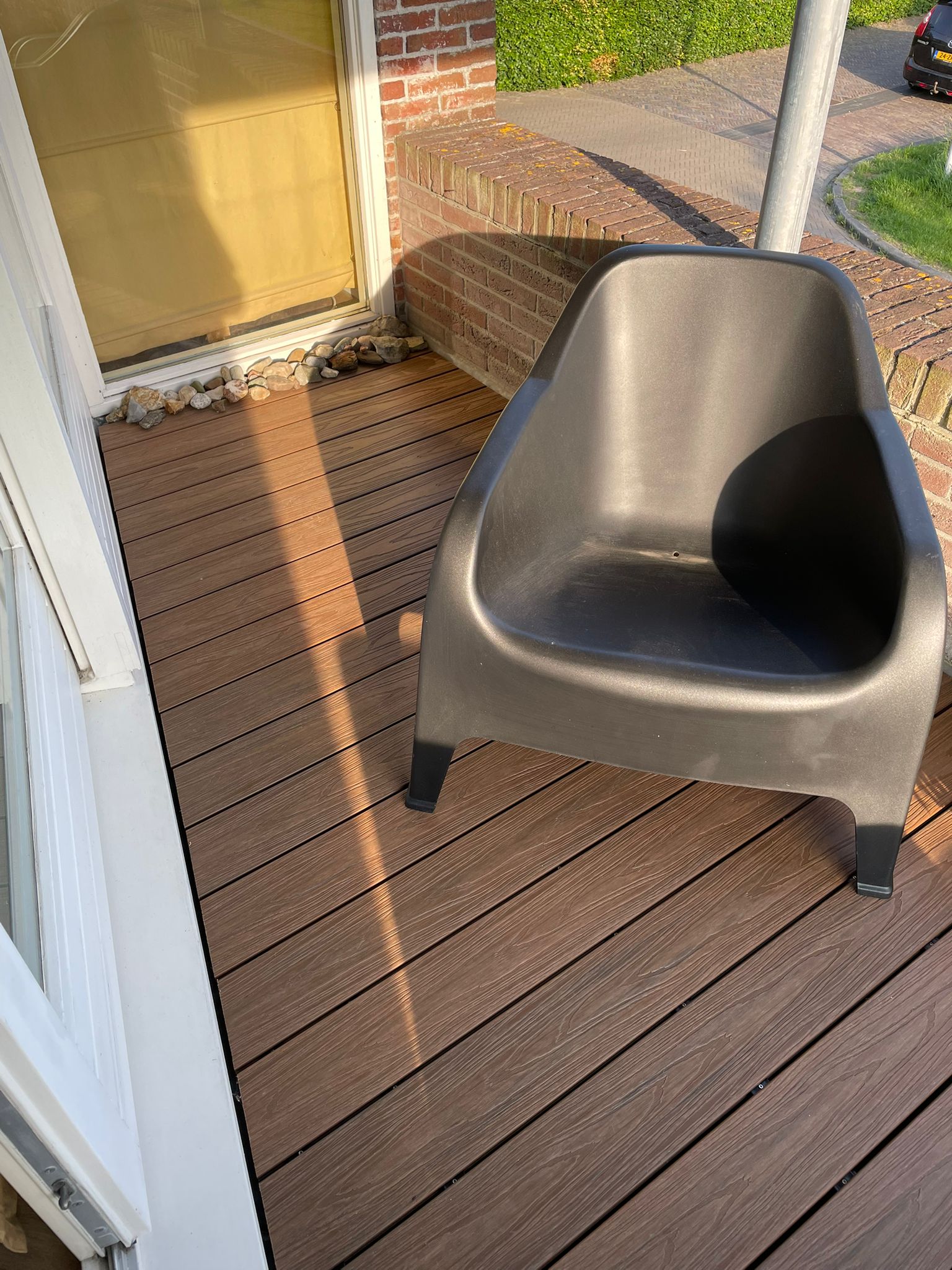 Vlonder op balkon