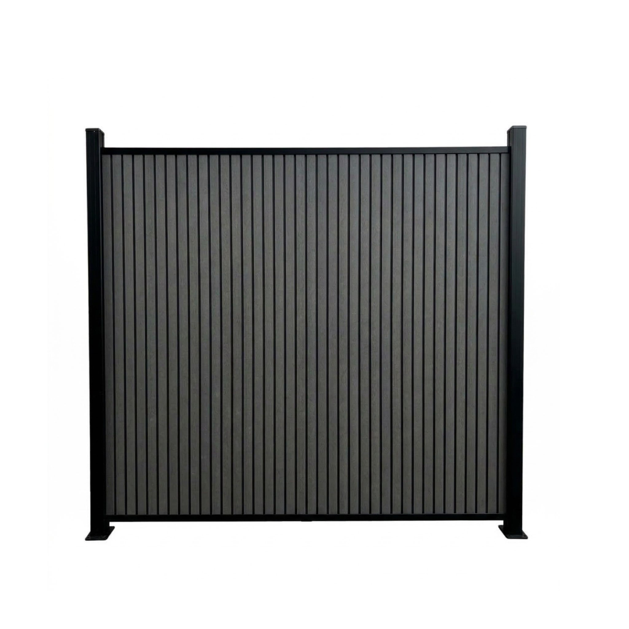 Schutting verticaal antraciet zwart