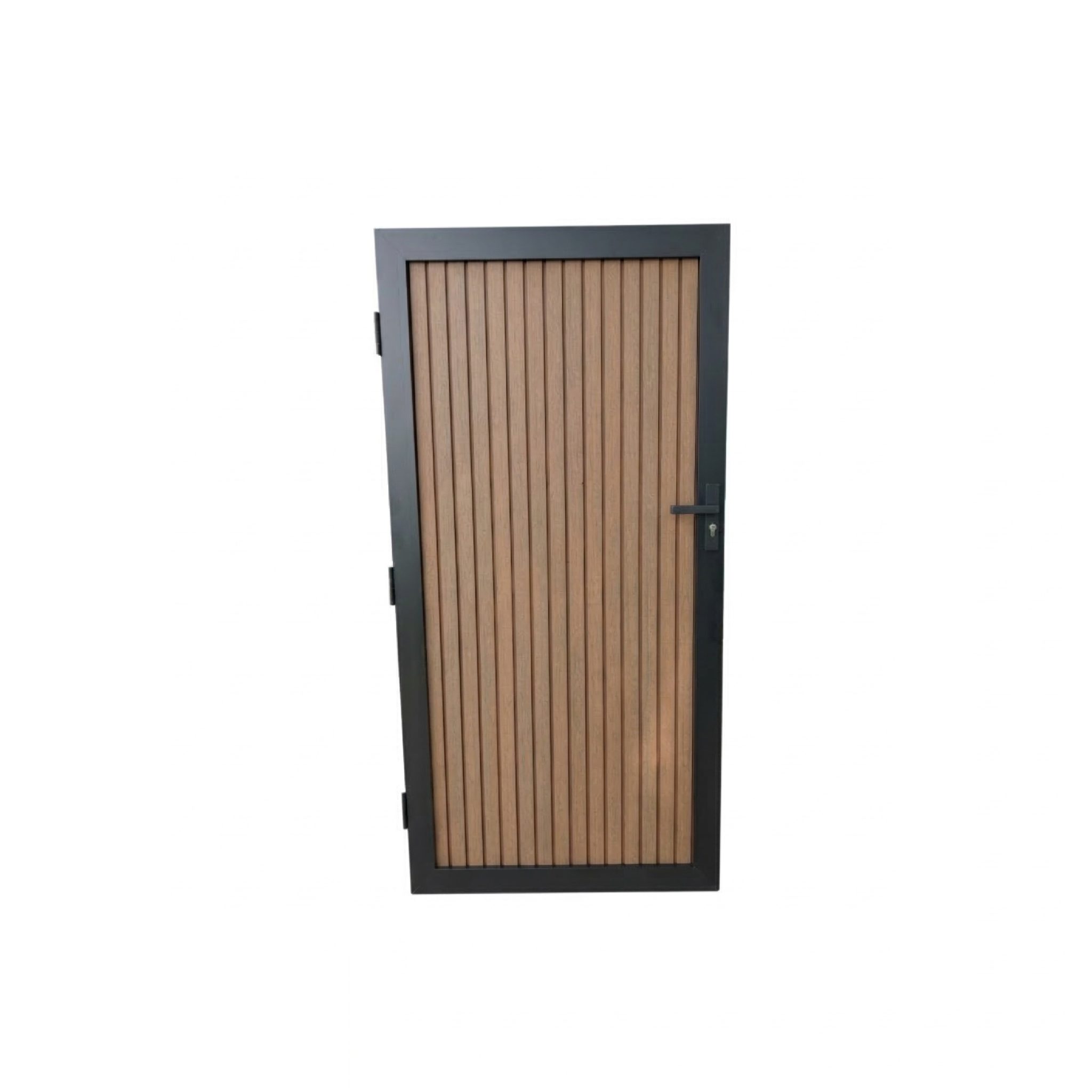 Verticale tuindeur composiet teak