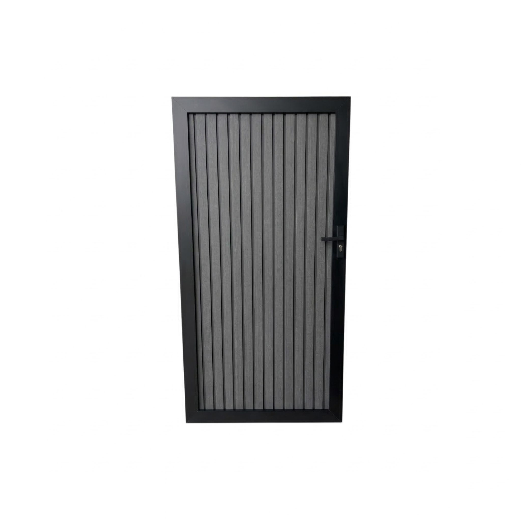 Verticale tuindeur composiet zwart